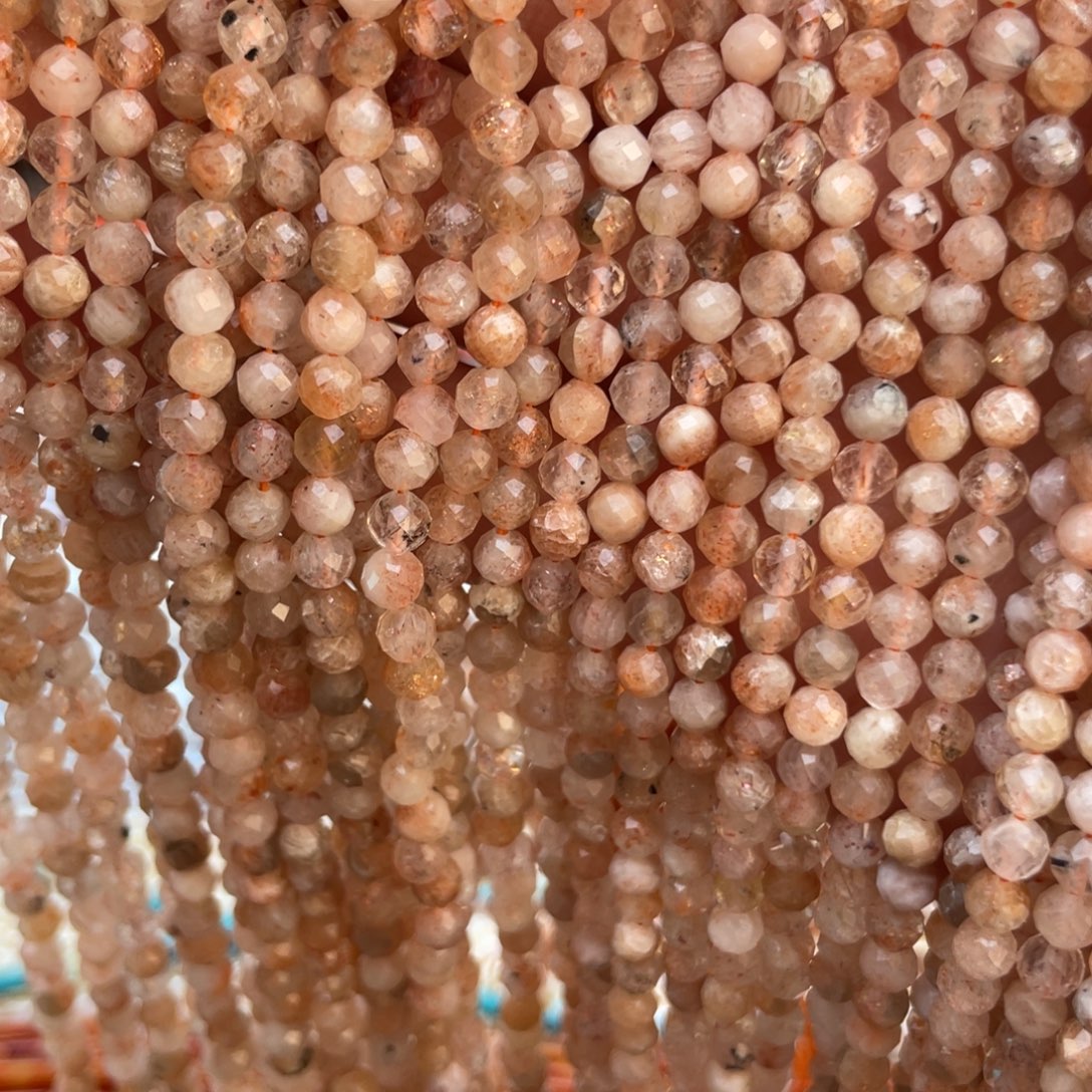 玛瑙/玉髓未镶嵌珠宝半成品金点太阳1条卡4