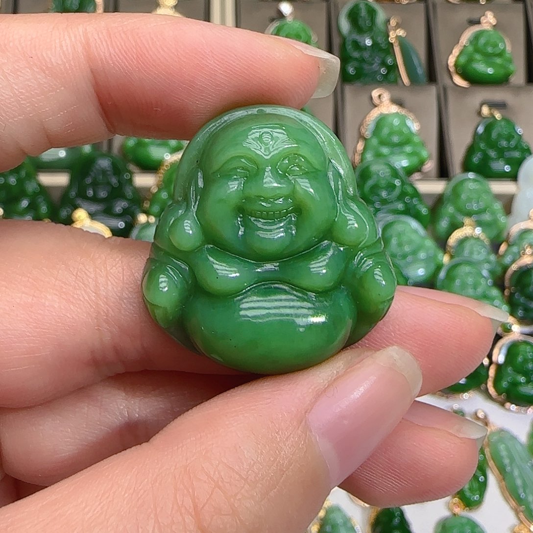 和田玉（碧玉）颈饰未镶嵌