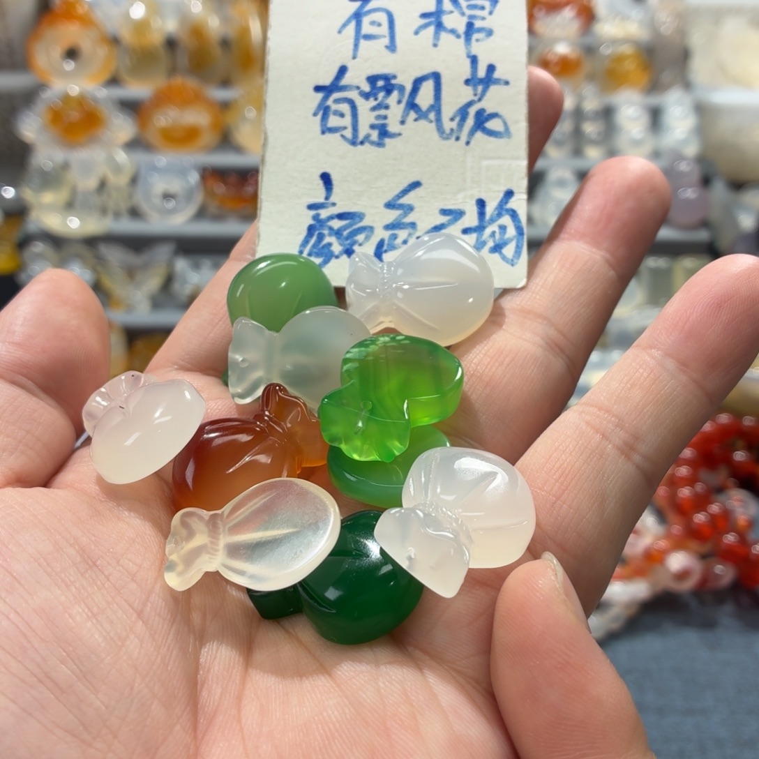 玛瑙/玉髓未镶嵌吊坠(不含链)