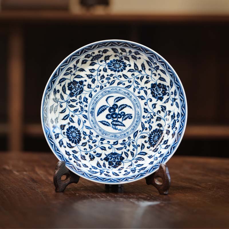 如意满绘花卉壶承茶具复古中式家用泡茶杯陶瓷纯手工