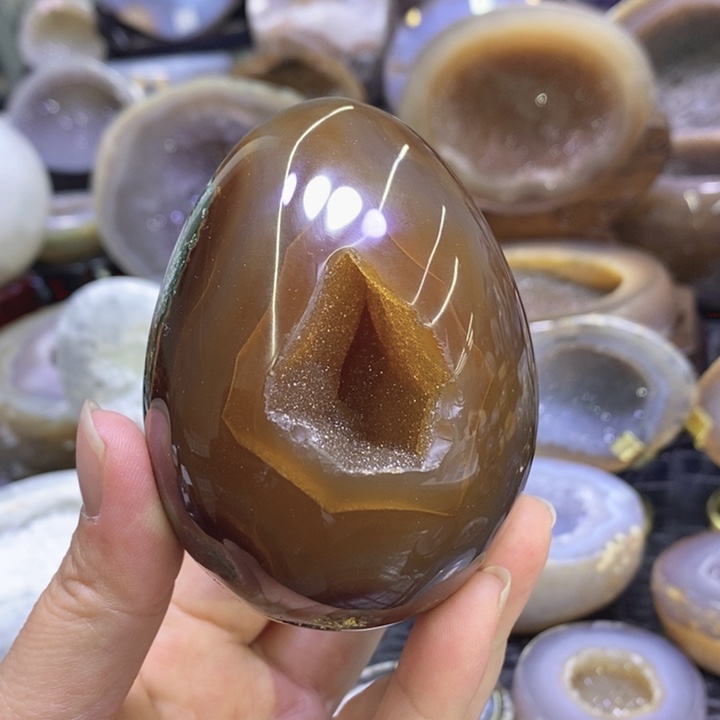 未镶嵌珠宝半成品水晶精抛龙蛋