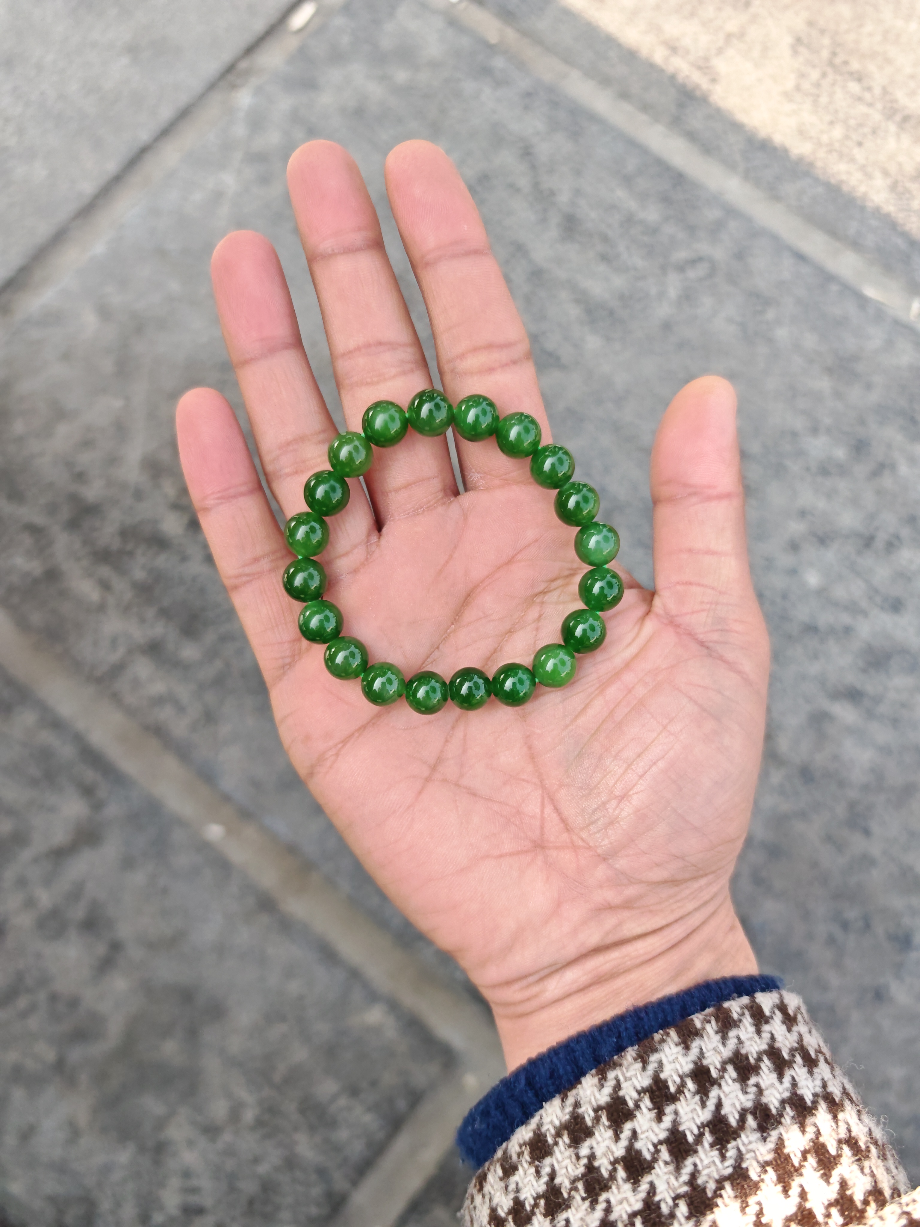 和田玉手串高端奢华款