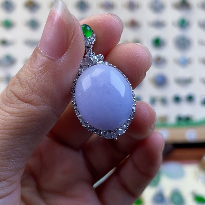 银S925镶嵌戒指翡翠