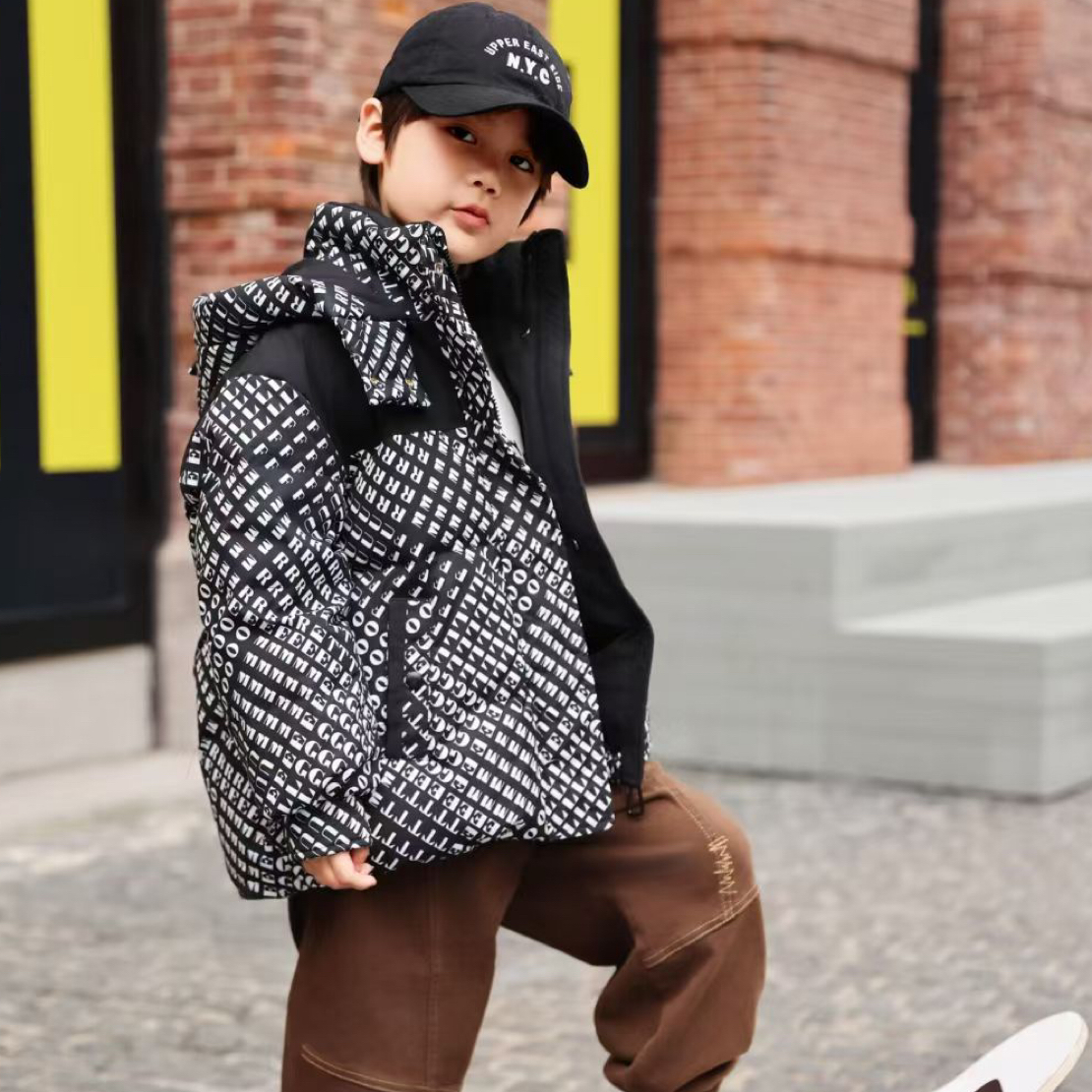 新款中大童中长款加厚