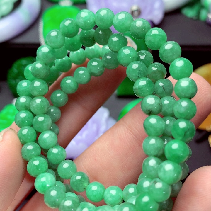 翡翠未镶嵌毛衣链