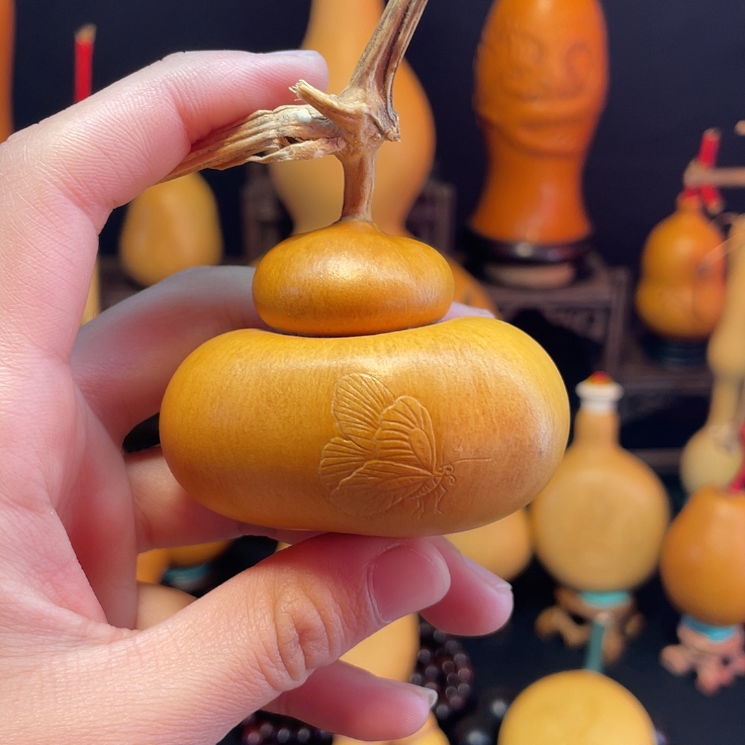 钱袋子押花葫芦葫芦