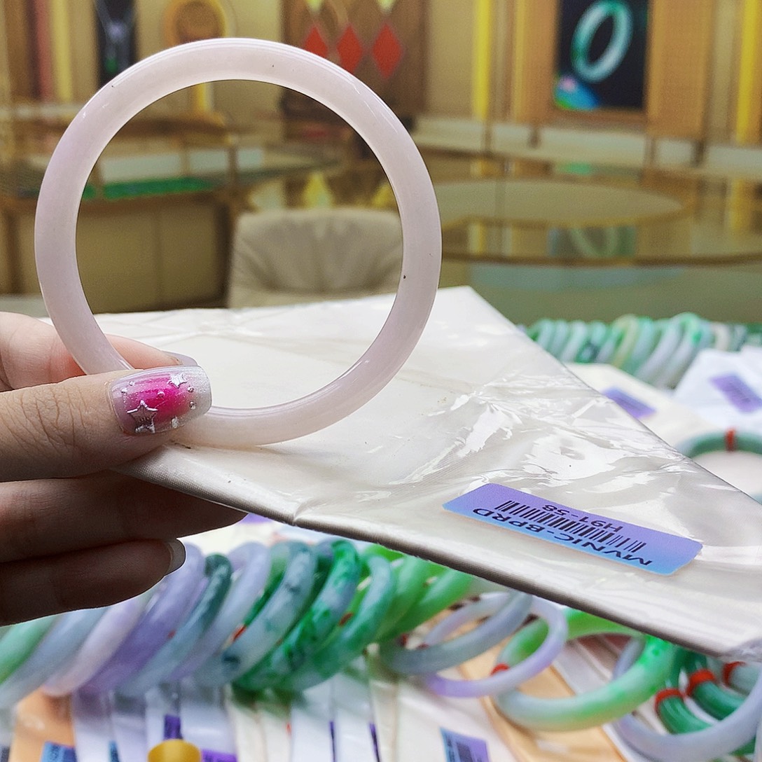 翡翠未镶嵌手镯gg