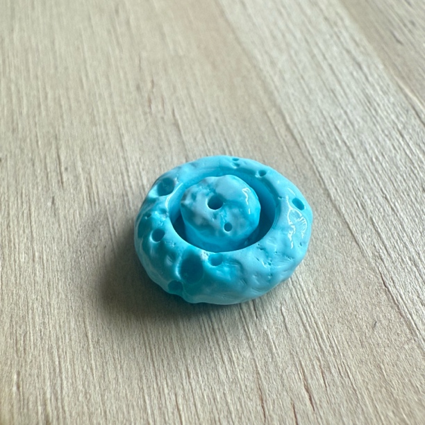 459原矿高瓷蓝玉化蓝绿松石跑环内经7.3mm适合7.3以下的串串时尚