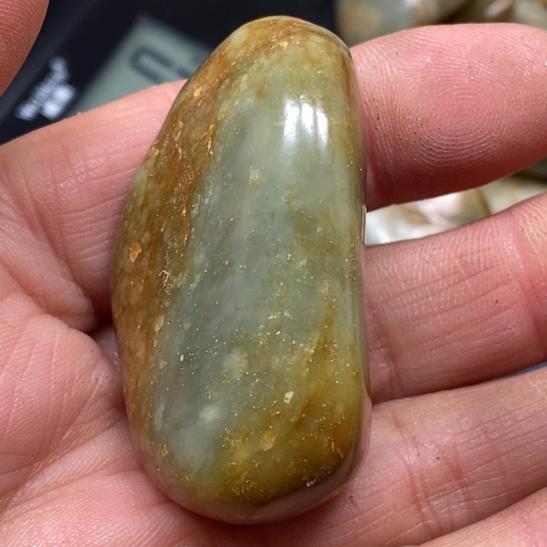 和田玉挂件铂Pt950镶嵌