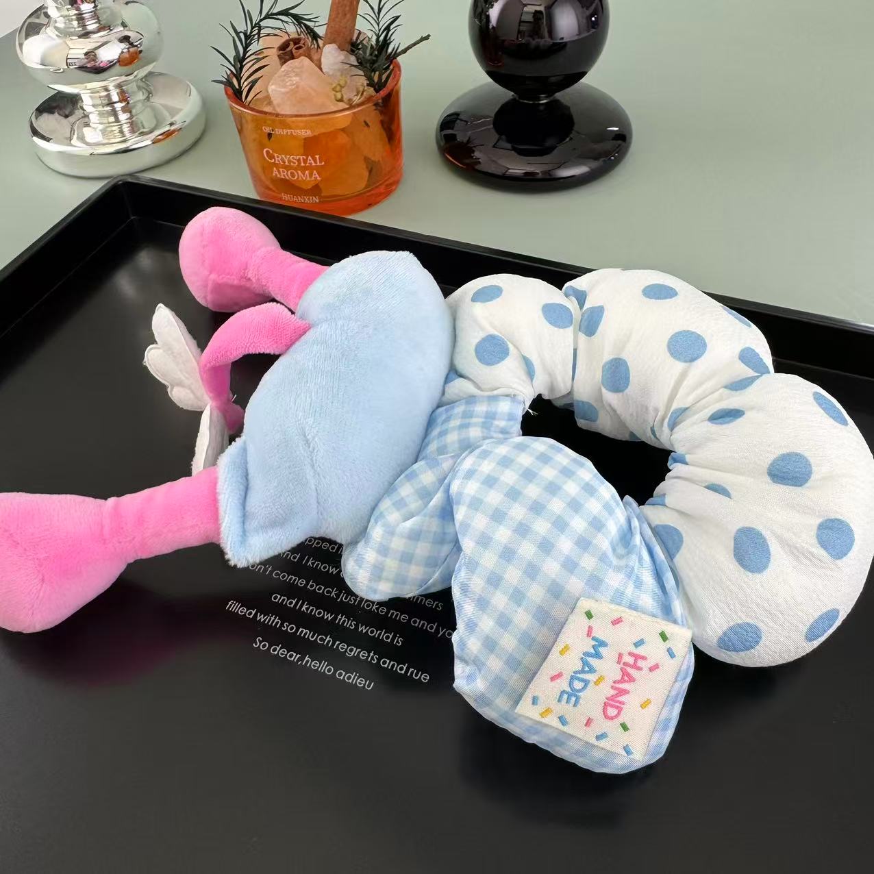 韩系卡哇伊原单米妮蓝色发圈FQa904