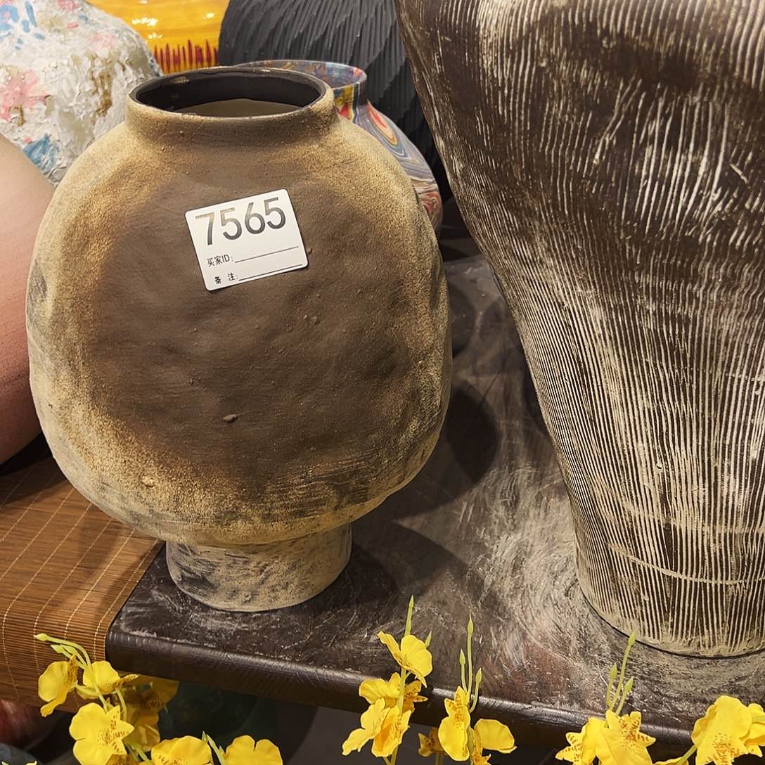 瓶7565高31口9陶瓷花瓶无孔