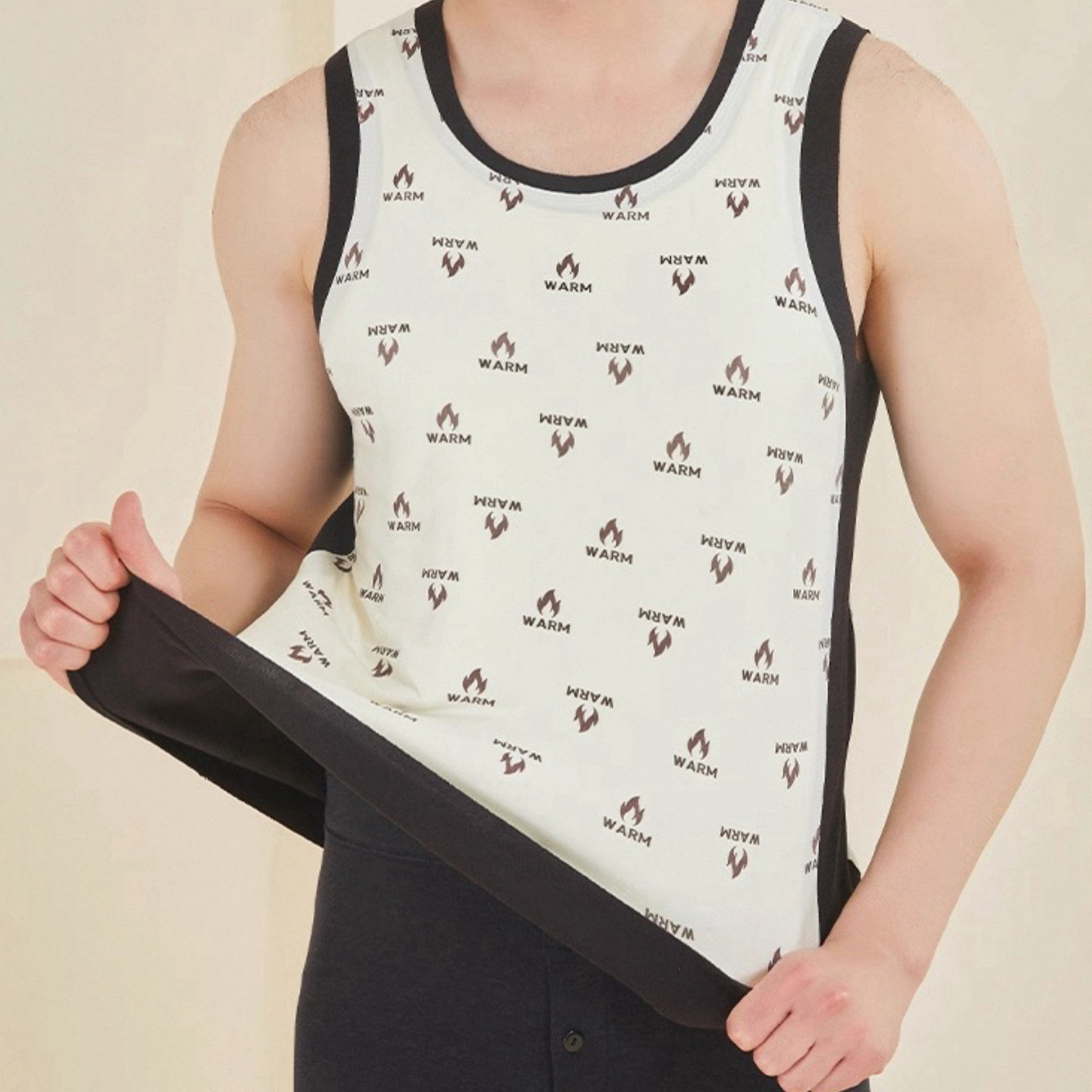 （保暖背心）男士）加厚保暖背心秋冬