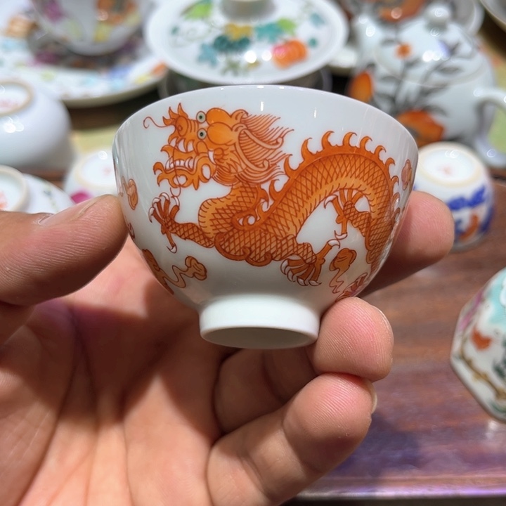 纯手绘精品盖碗杯