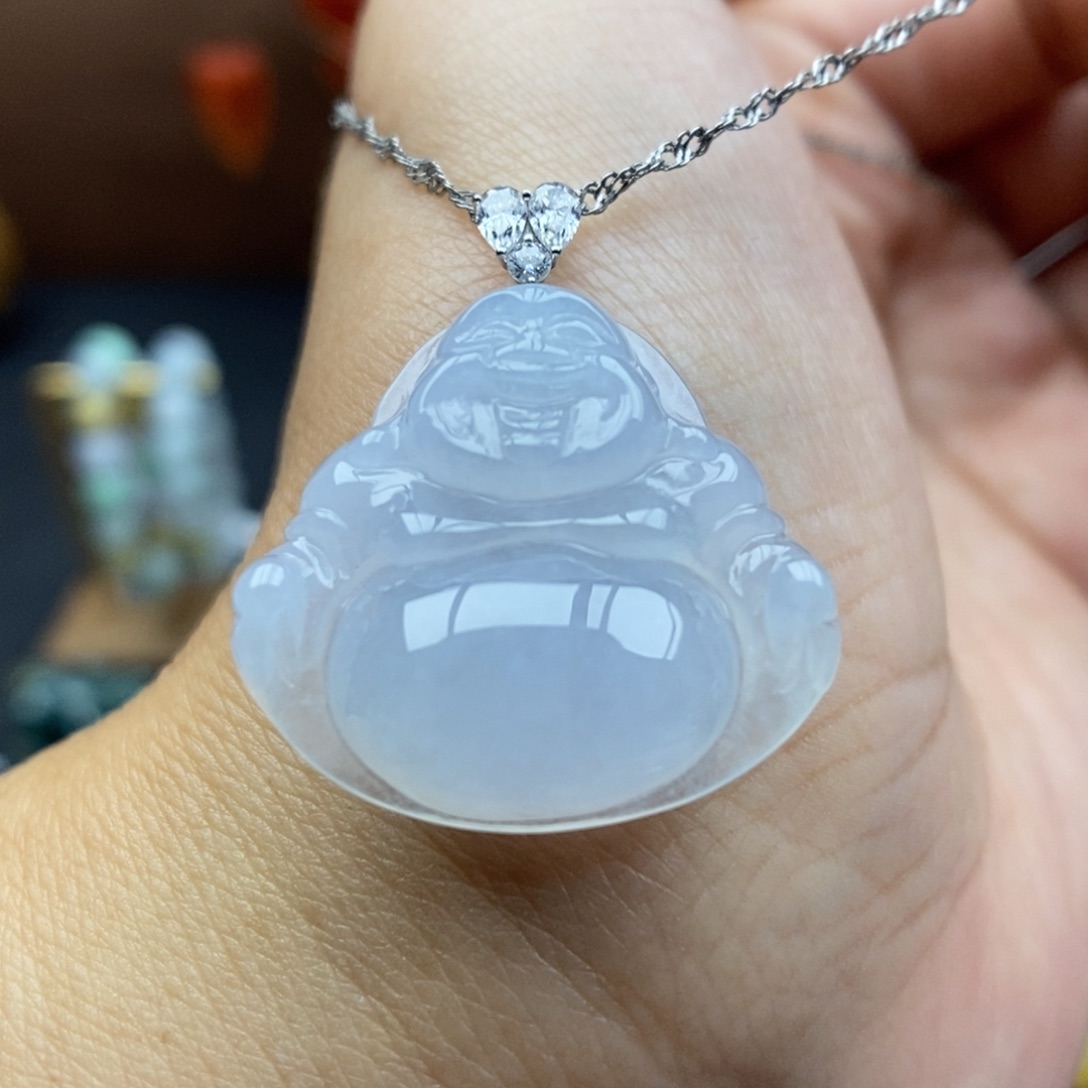 【闪购商品】颈饰18K金镶嵌翡翠23