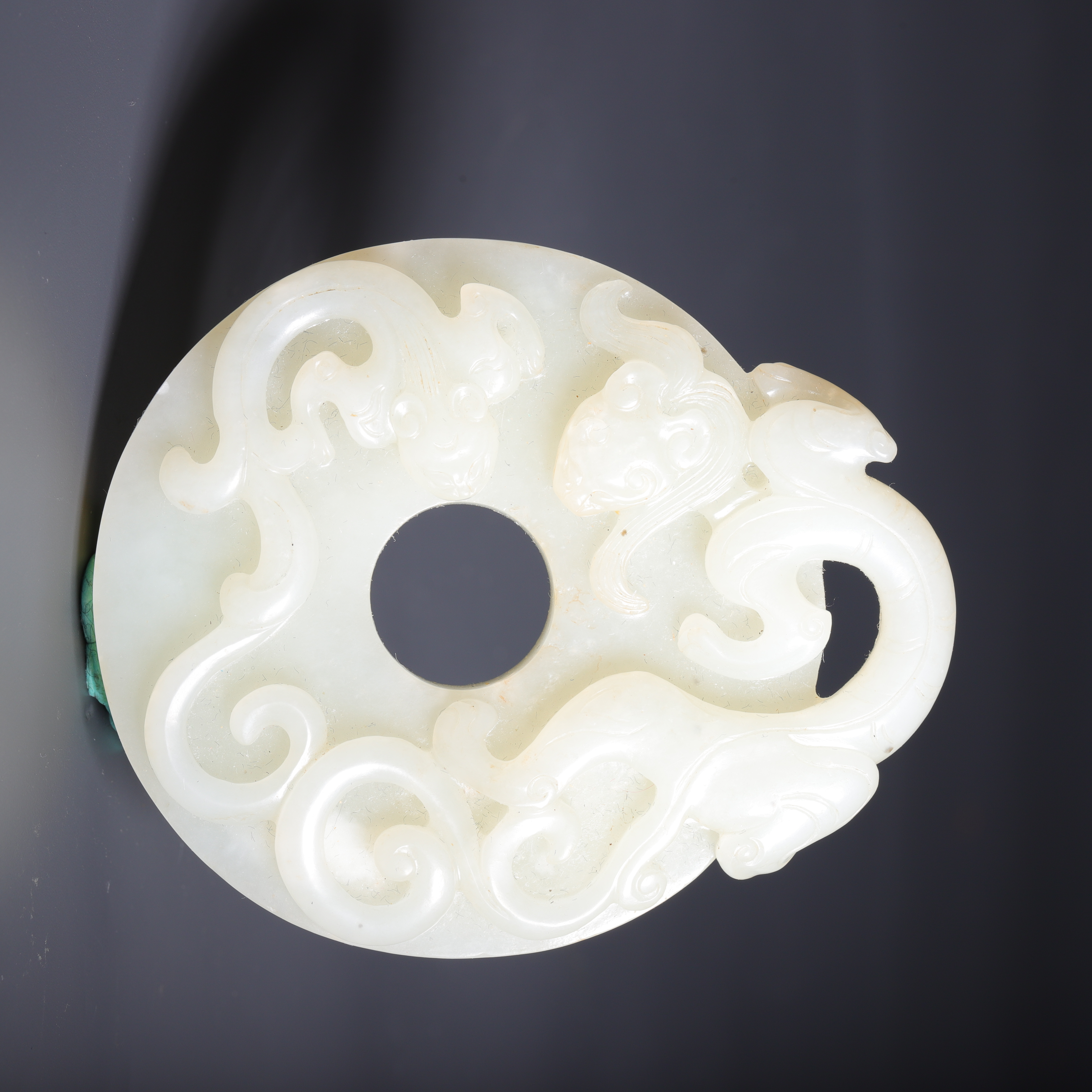 清和田玉赤虎玉璧-NX