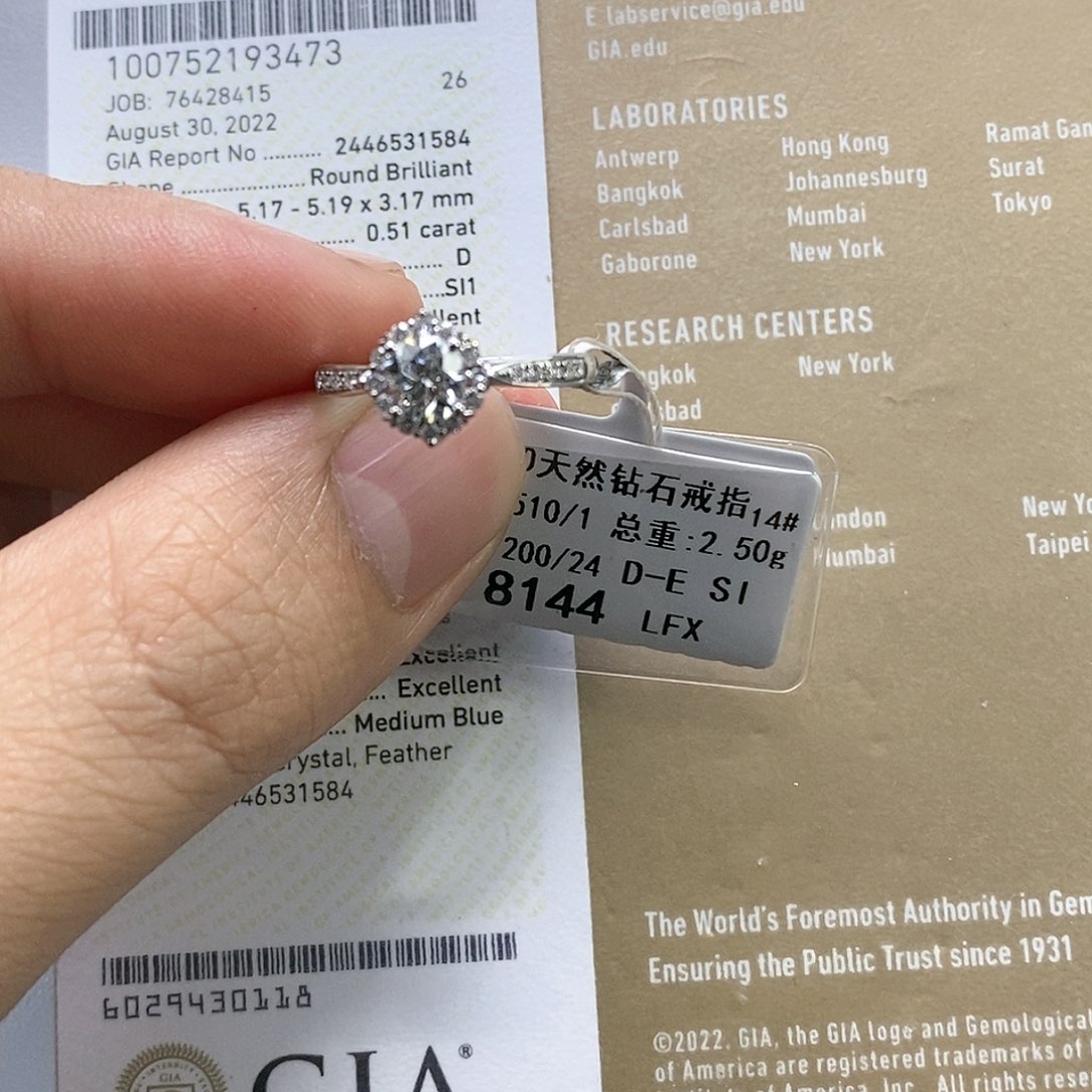 戒指/指环18K金镶嵌钻石黑****)