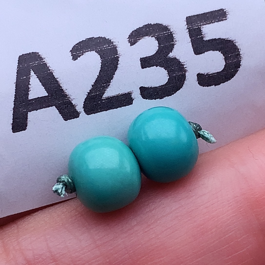 绿松石未镶嵌高瓷高色