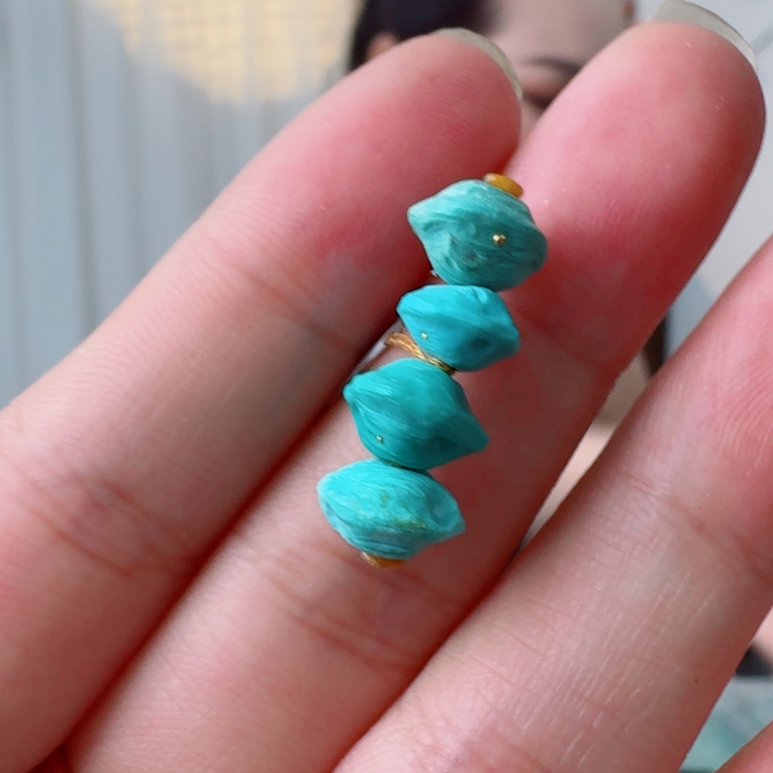 绿松石未镶嵌挂件