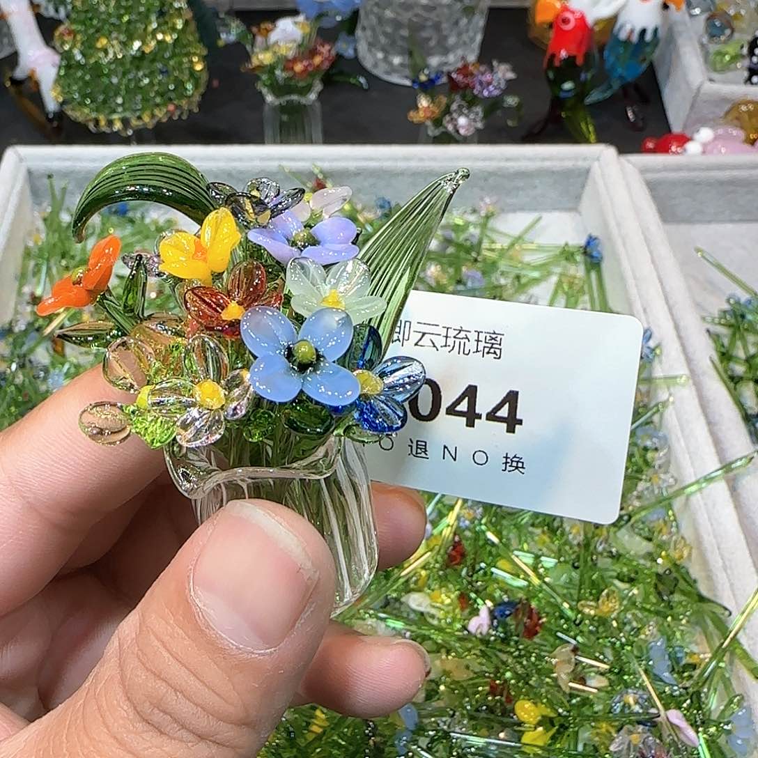 琉璃手工艺品044小花