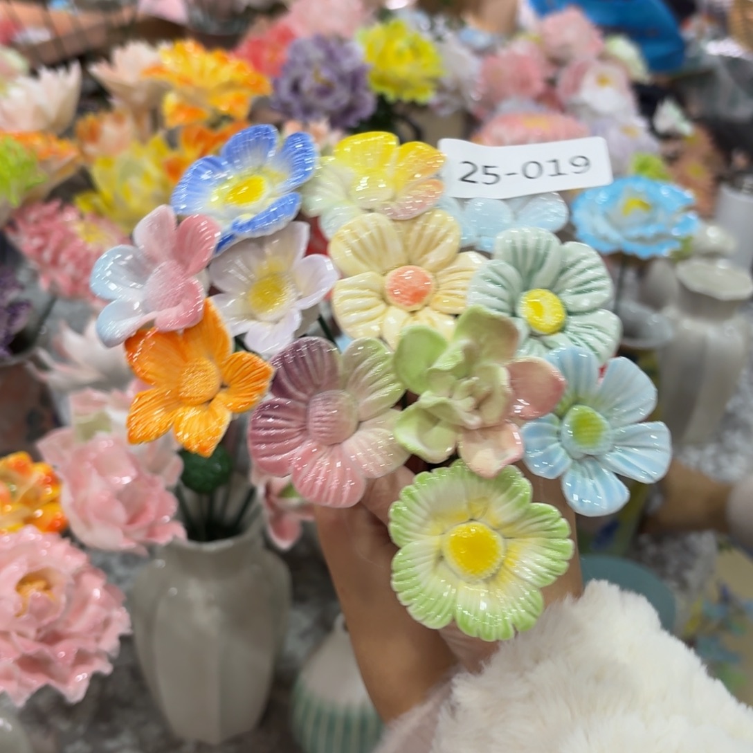 陶瓷花拍满20元发货退款的拉黑2519