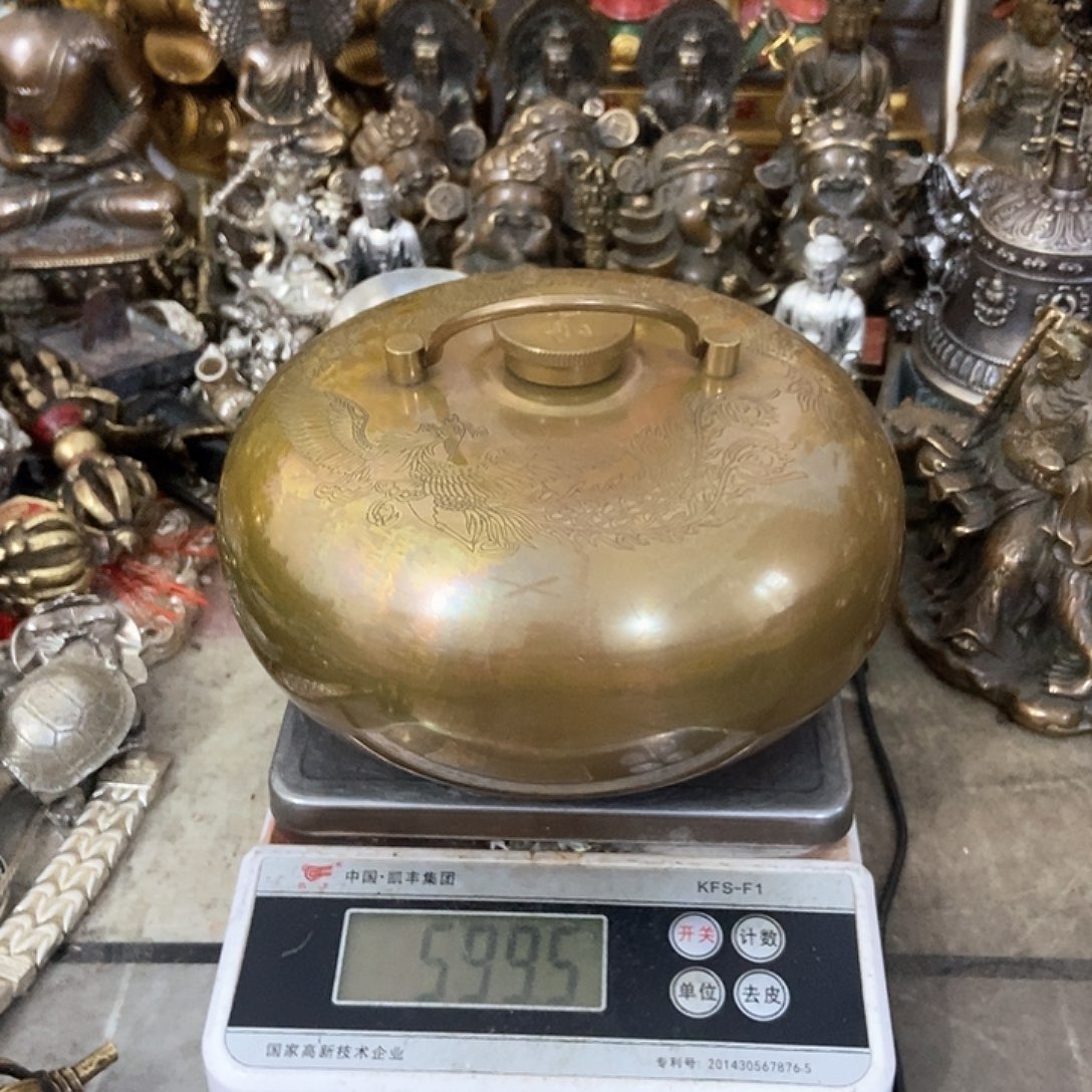 阳光铜摆件，老杨黄铜摆件