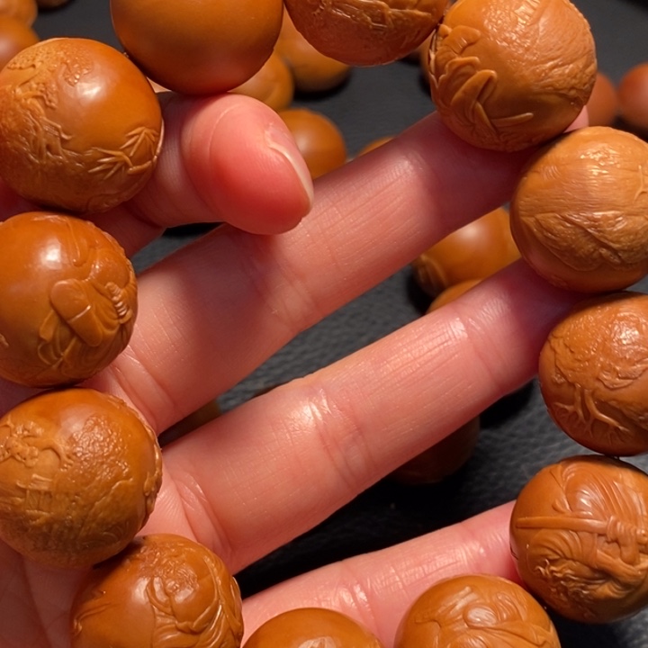 橄榄核手串/手链/****/风景钟馗