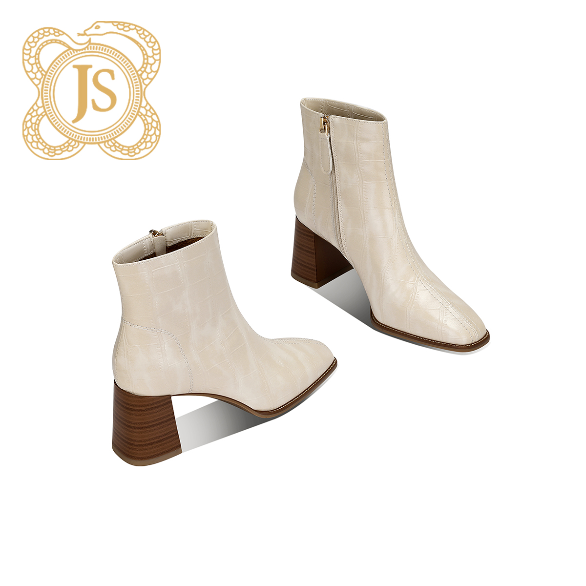 已开价，1243X85SN气质百搭高跟秋冬冬季时尚欧美方头粗跟时装靴