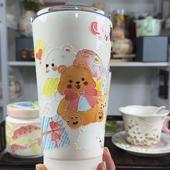 手绘高温釉下彩陶瓷