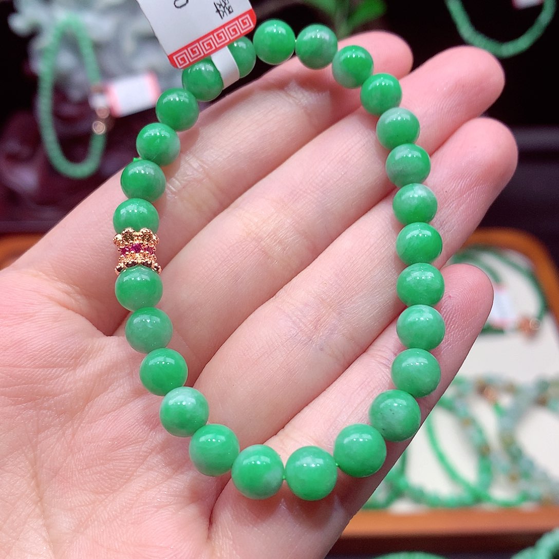 未镶嵌手链翡翠翡翠