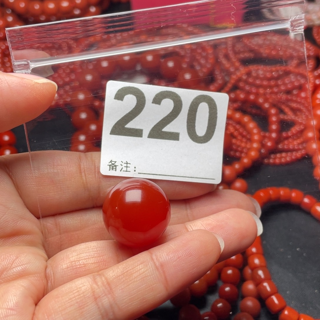 奔***文南红玛瑙未镶嵌手链