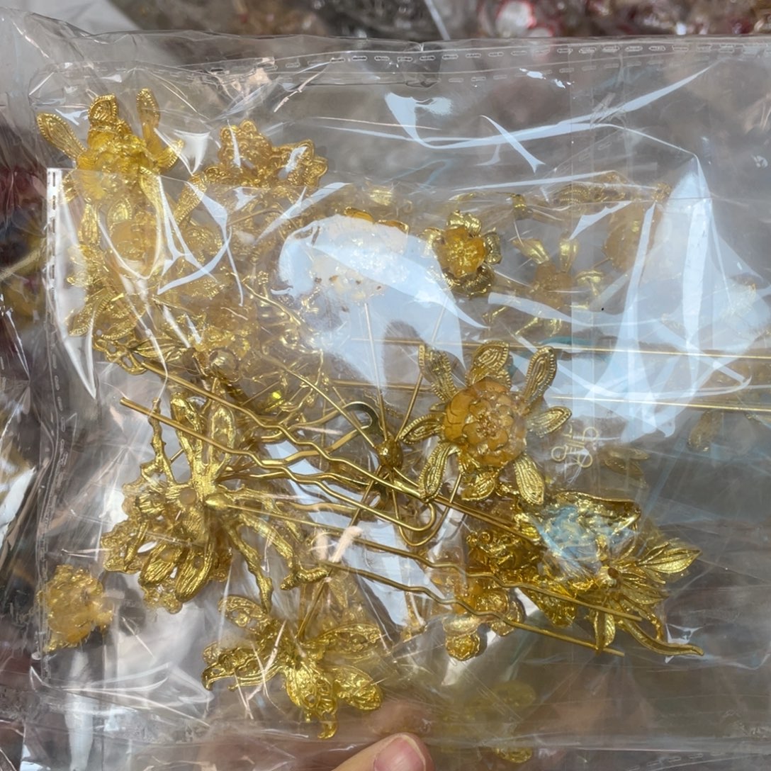 混合材质新娘头饰默认微瑕不退换