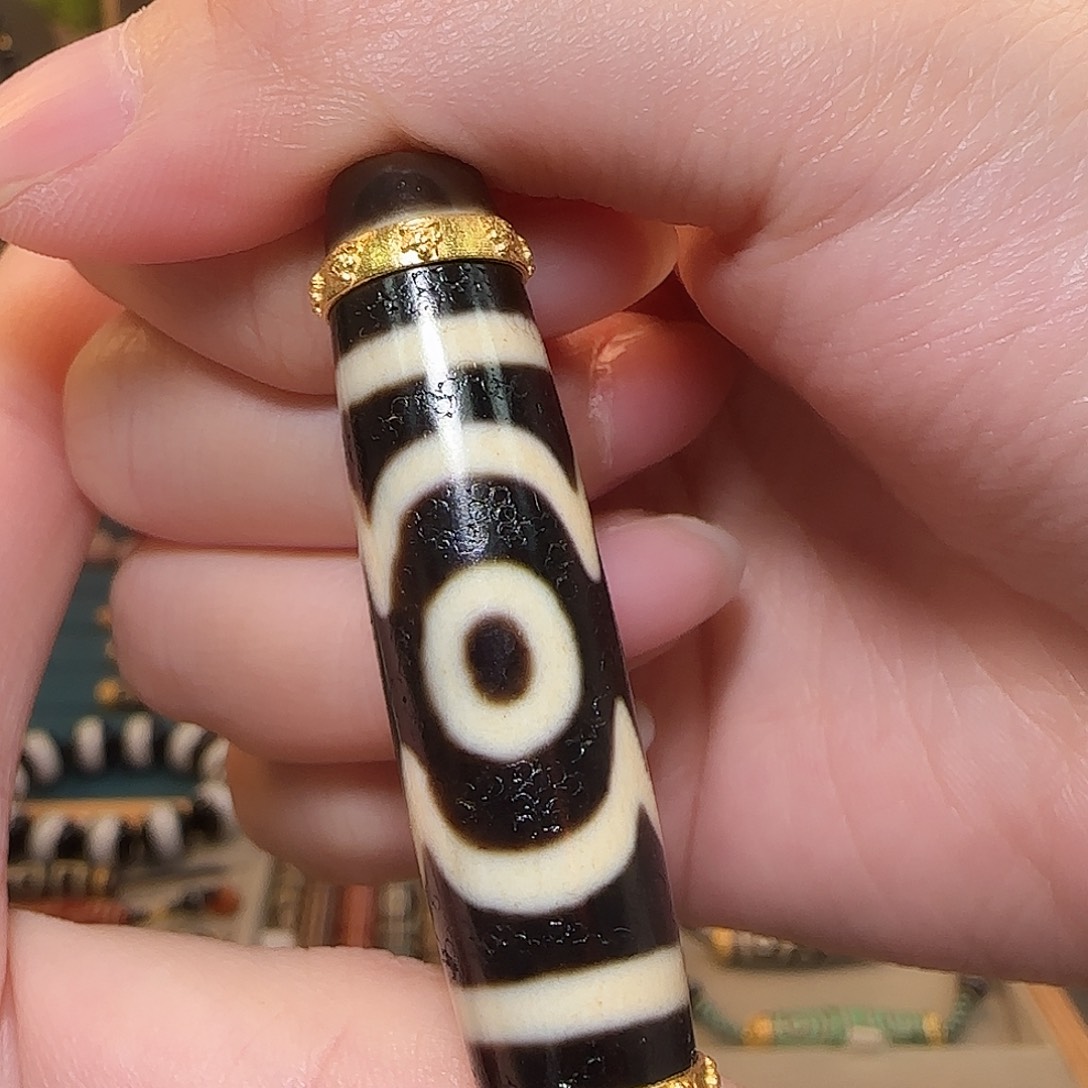 玛瑙吊坠18K金镶嵌            