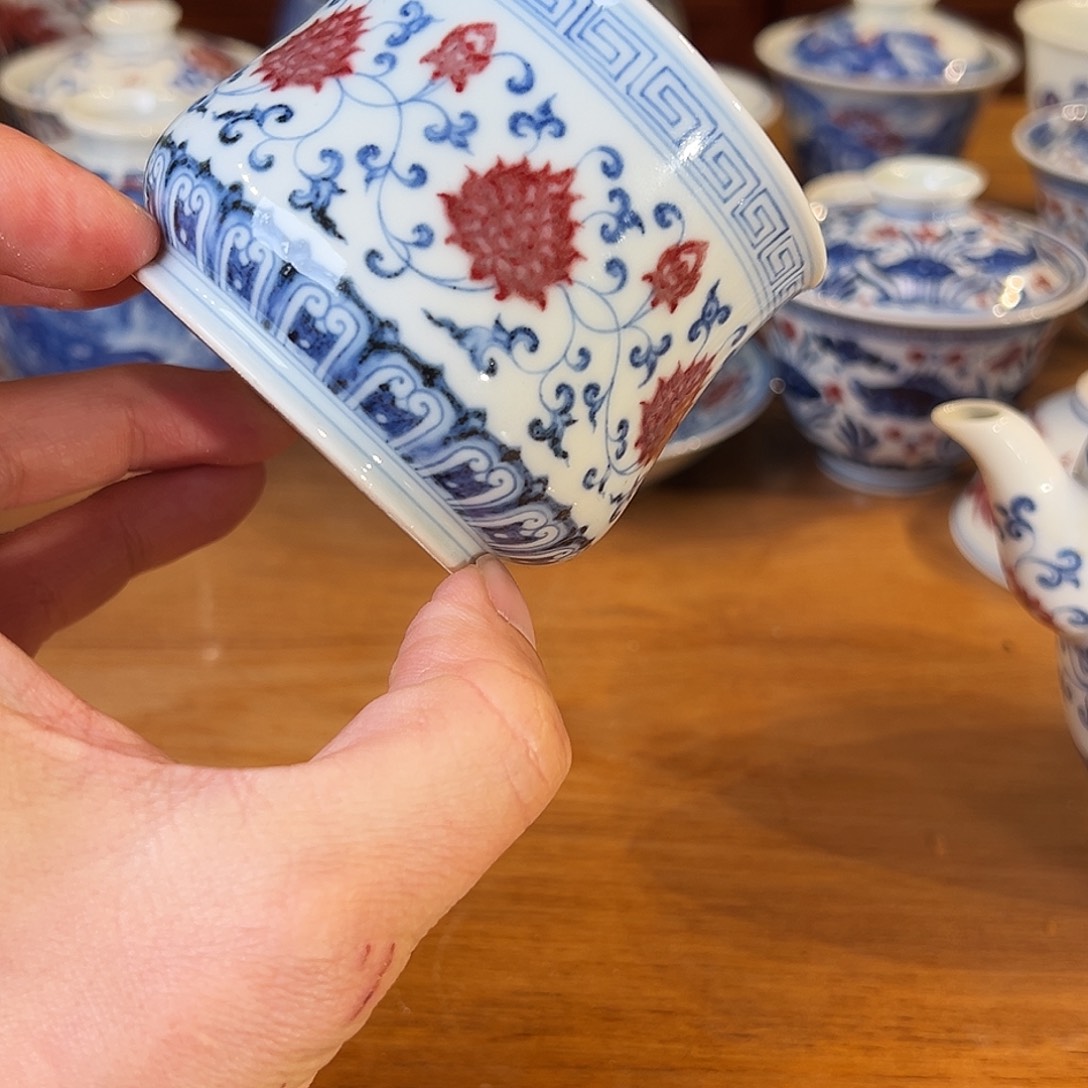 景德镇岚溪釉里红瓷器