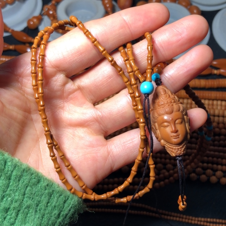 手串/手链橄榄核竹节款观音脖挂