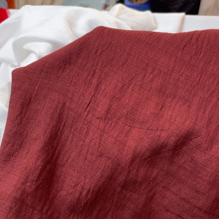 天丝（莱赛尔纤维）葡萄紫棉麻2米