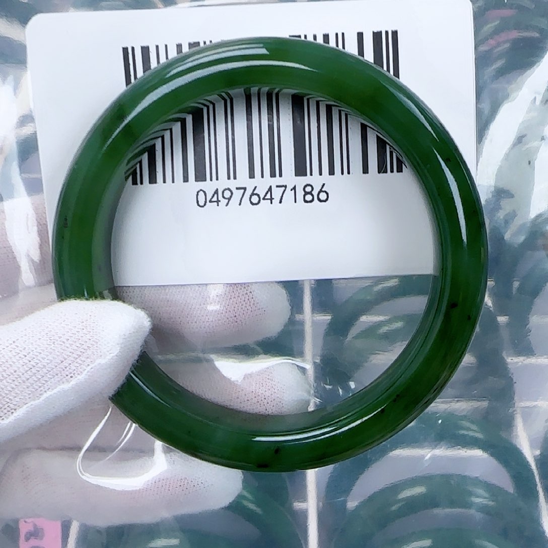 和田玉（碧玉）手镯未镶嵌59