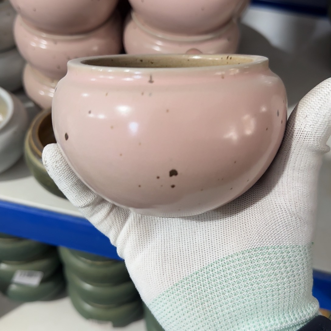 瓷片景德镇手工花盆