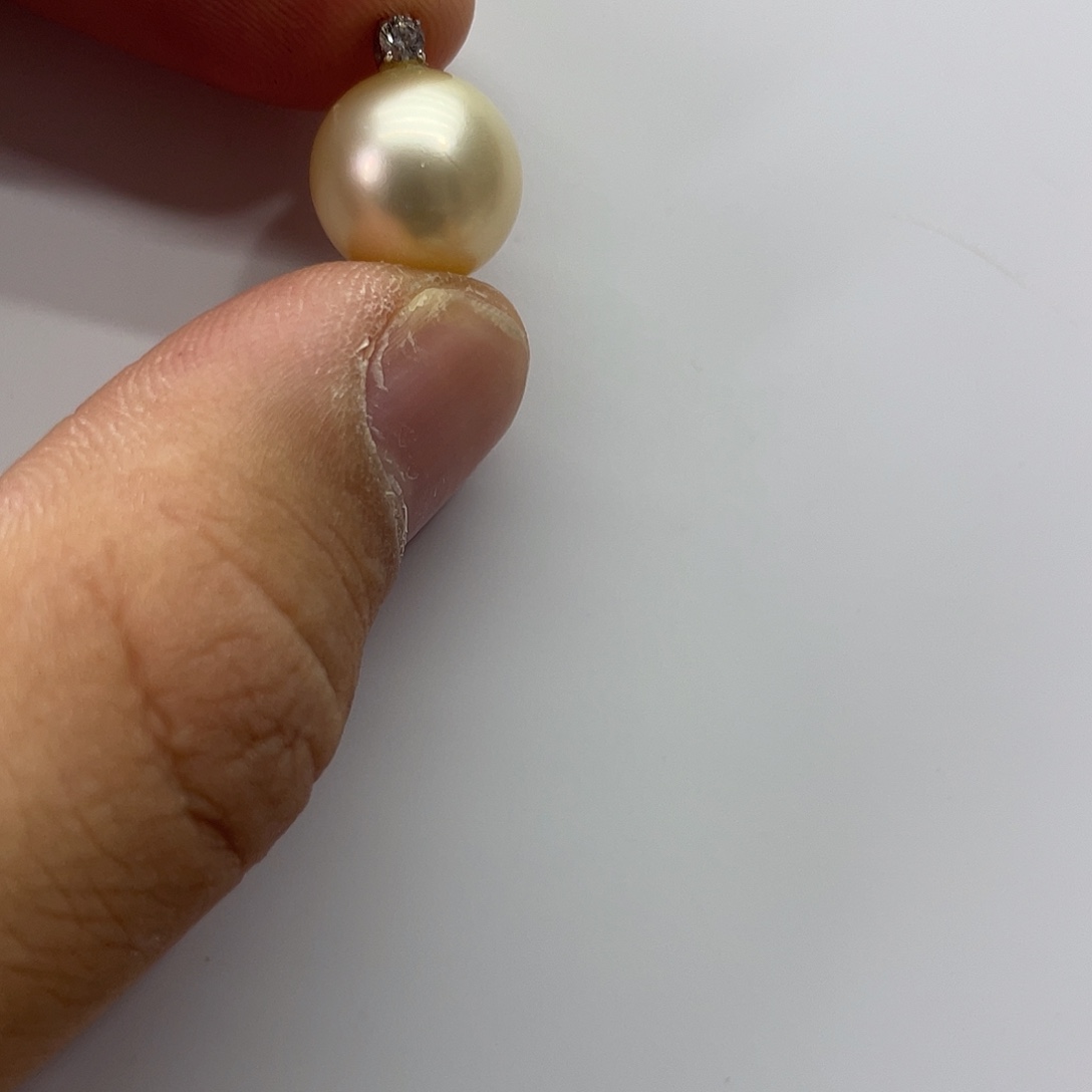 海水珍珠18K金镶嵌颈饰