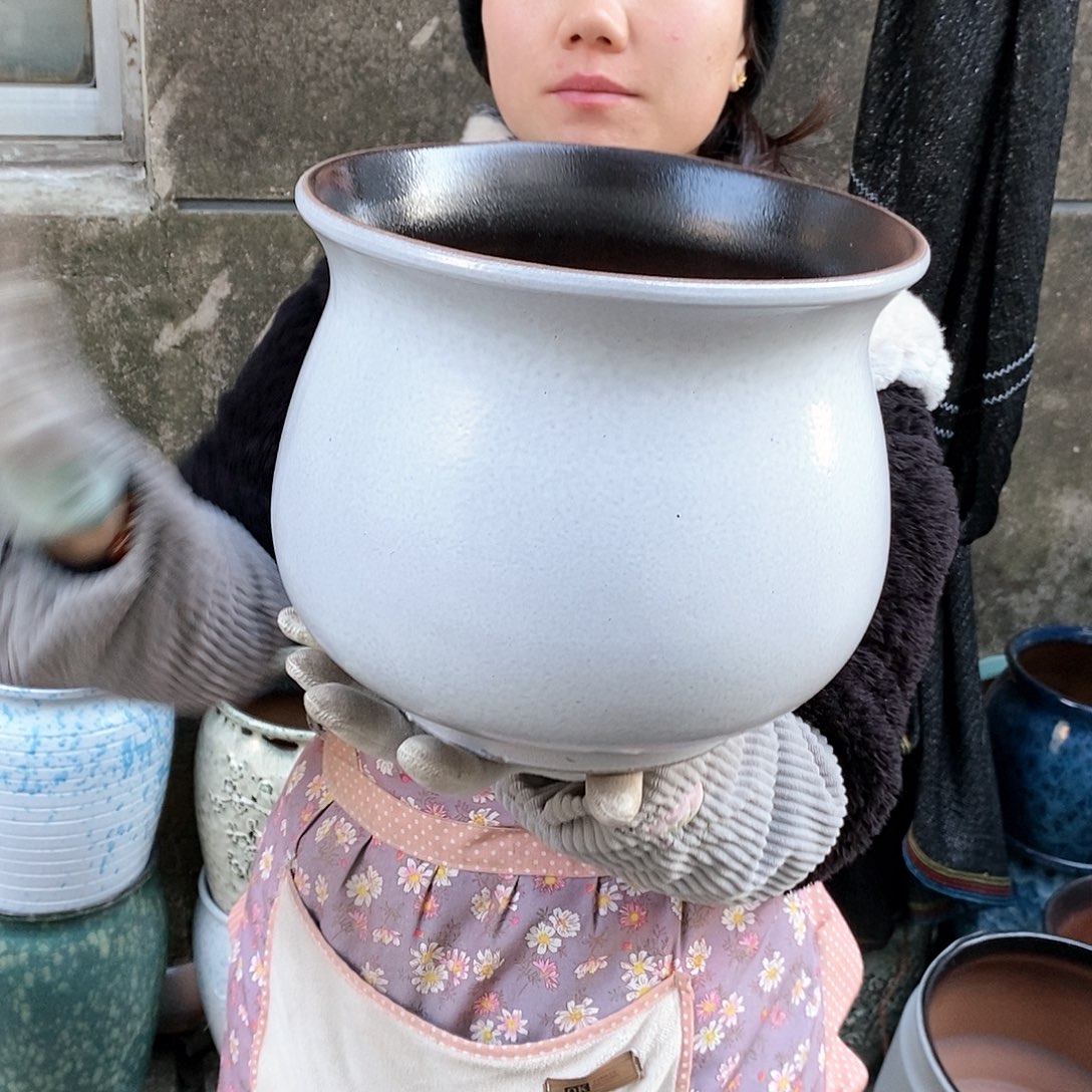 紫砂花盆正品口25高22