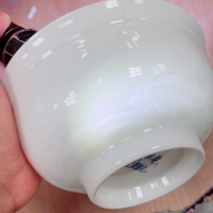 青花玲珑5.5寸饭碗祥云