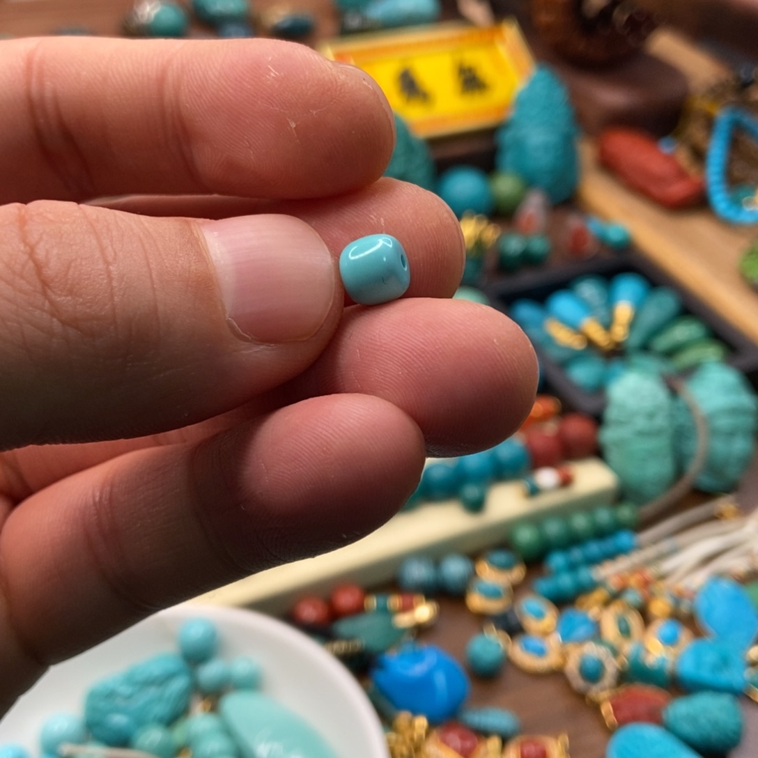 绿松石珠宝奇石未镶嵌L****o