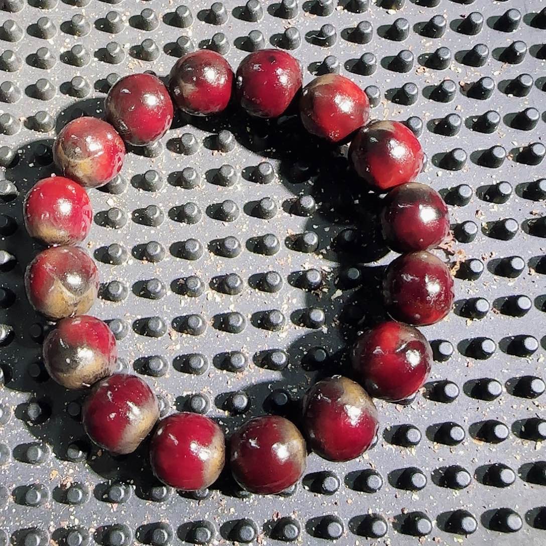 H***n吊坠草珠菩提无患子陈年花籽单圈手串16籽