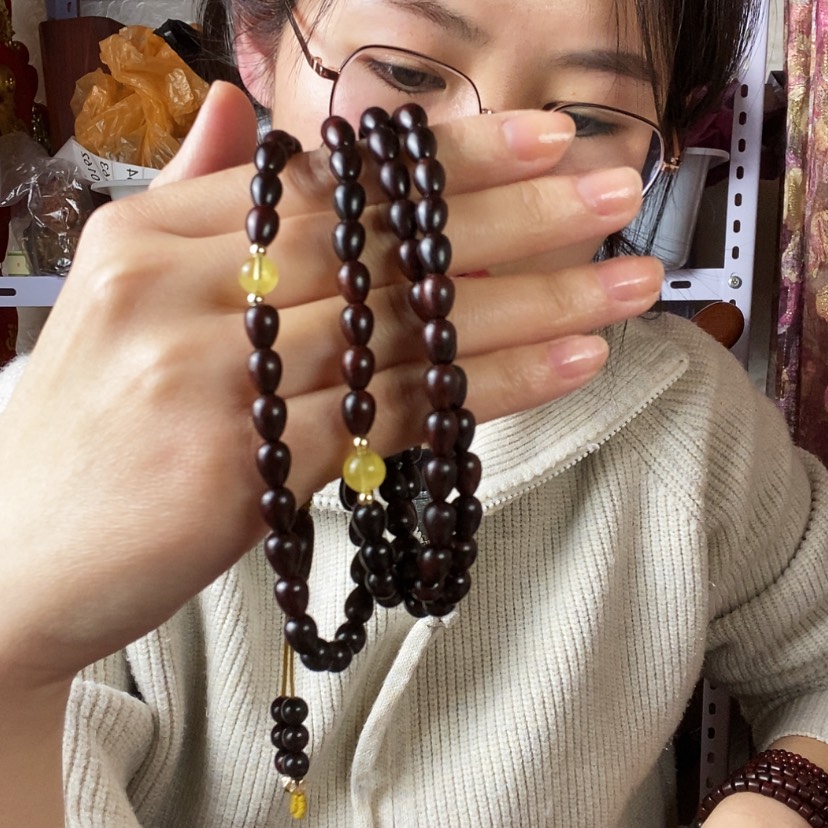 【闪购商品】东非黑黄檀（紫光檀）海*小叶水滴
