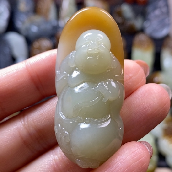 和田玉未镶嵌挂件