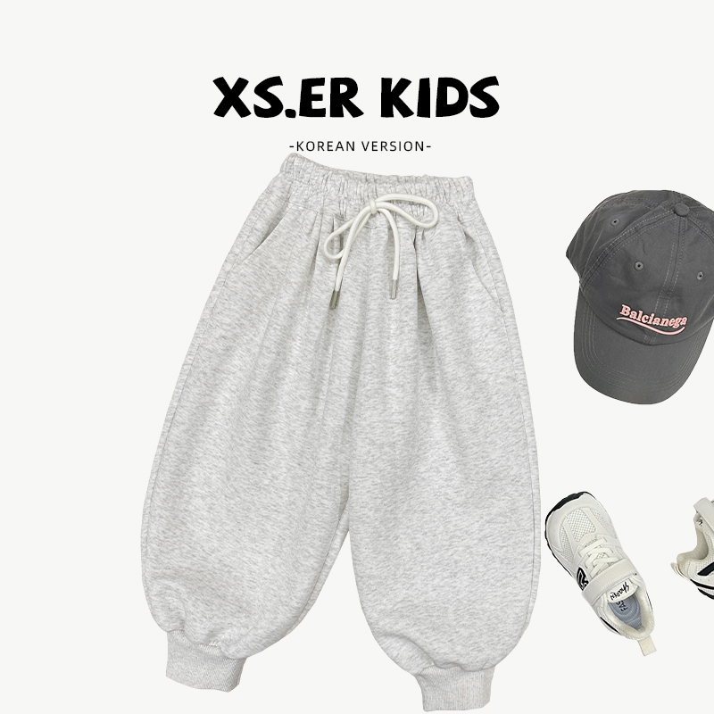 【小首尔】男童韩版休闲时尚裤子秋季宽松日常卫裤HBB5838