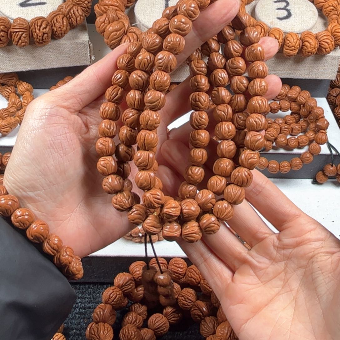 文玩核桃手串7****7C8桃核脖挂108