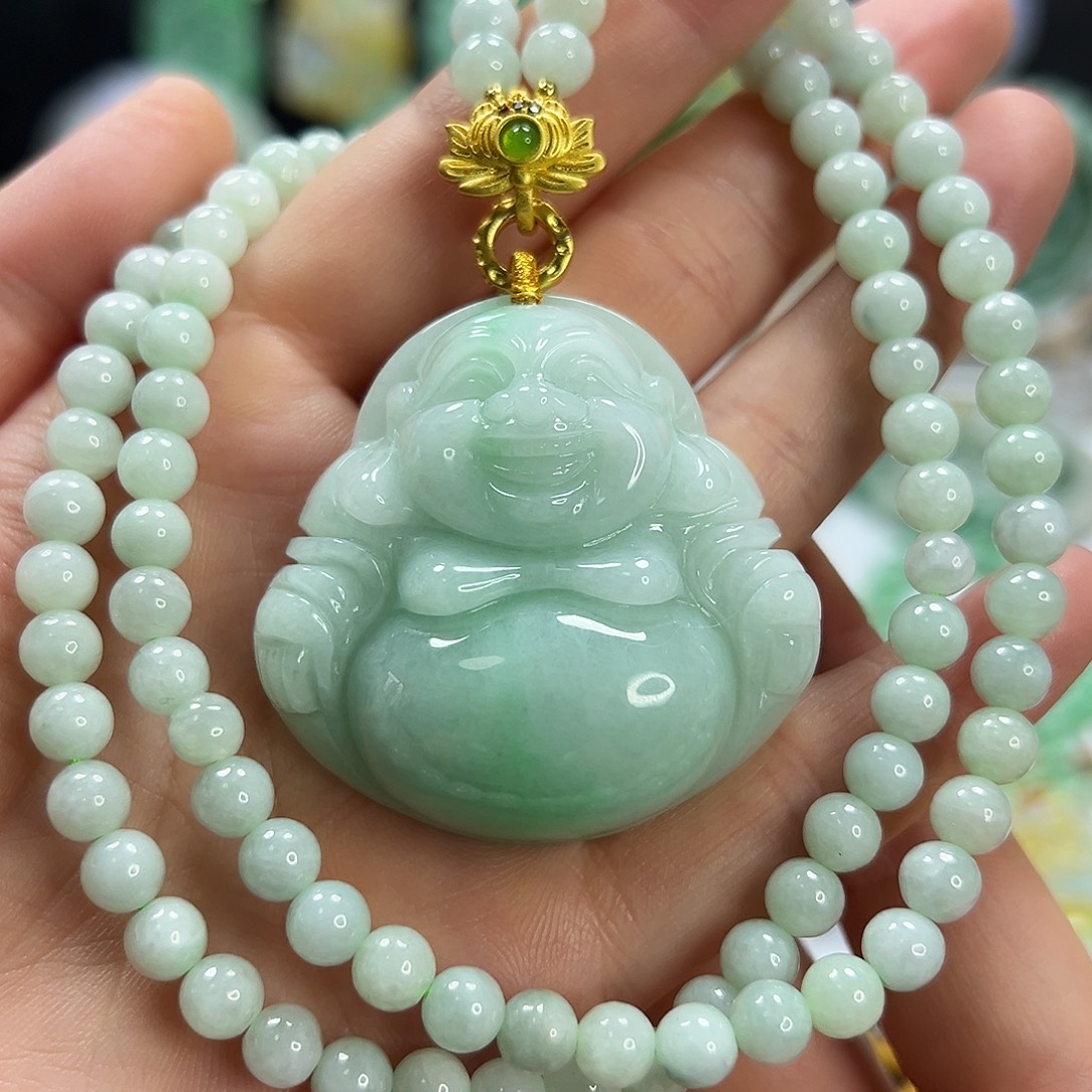 翡翠未镶嵌颈饰吊坠