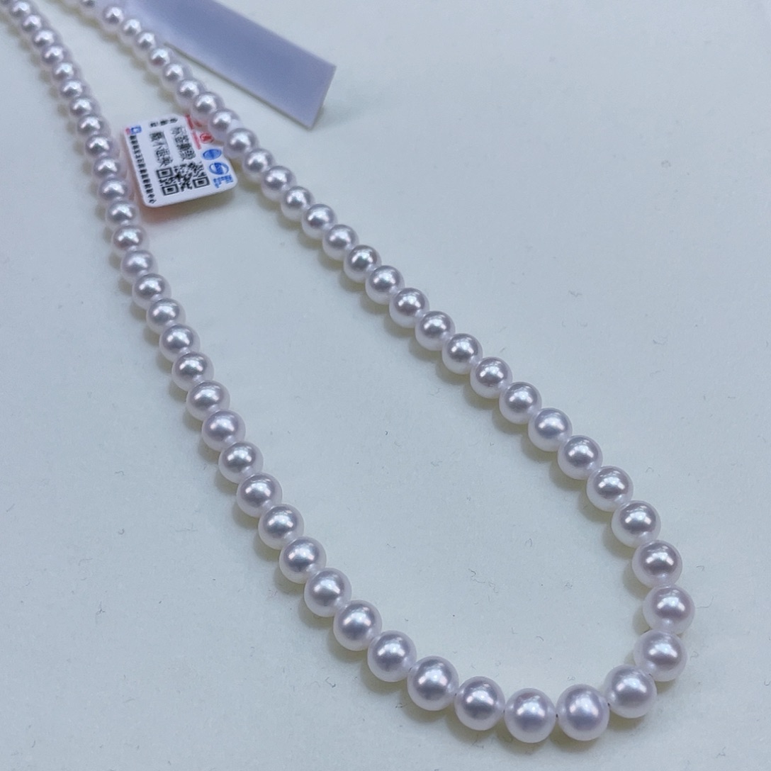 淡水珍珠颈饰银S925镶嵌5.5/6赛澳白毕业