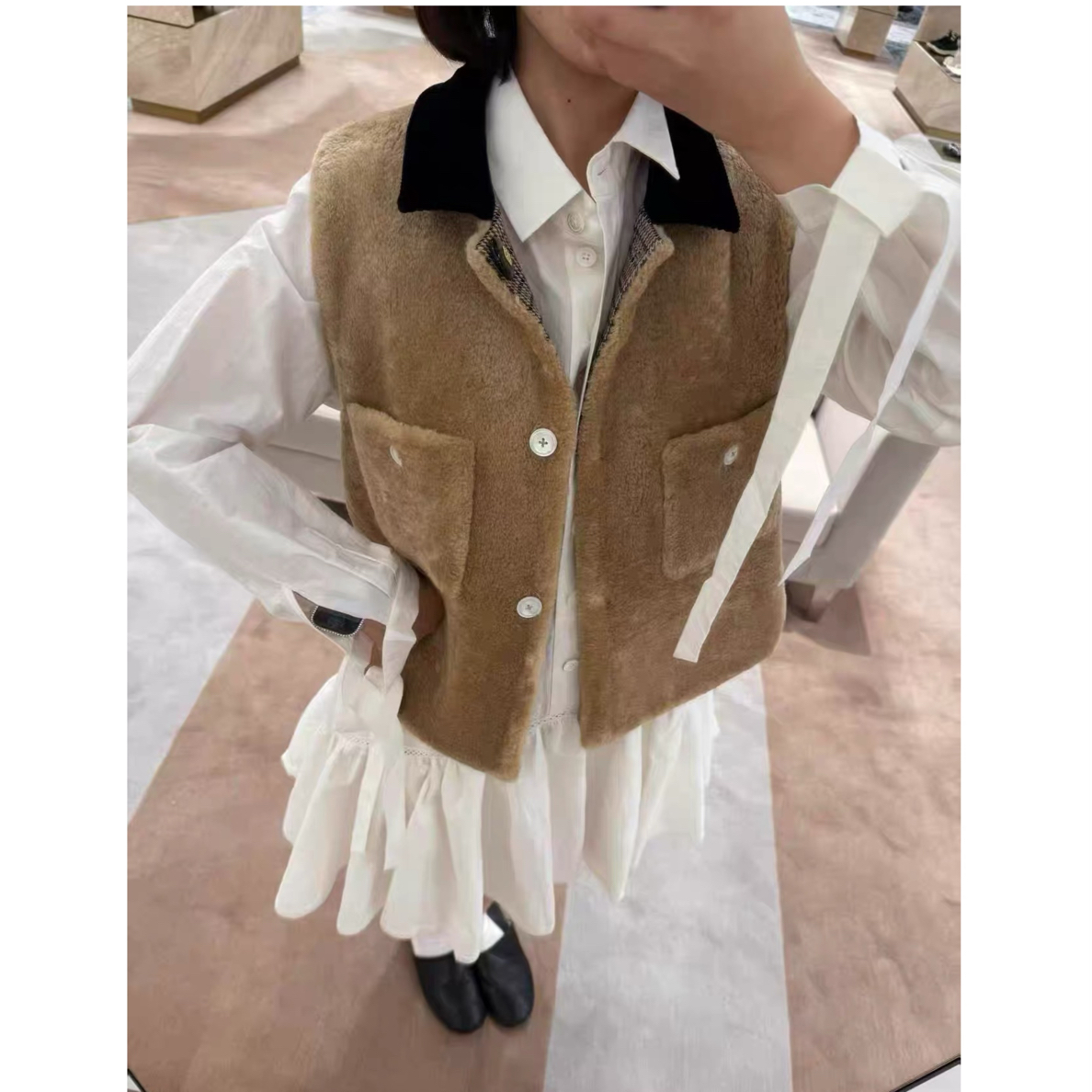 两面穿 马夹2025秋冬季新款