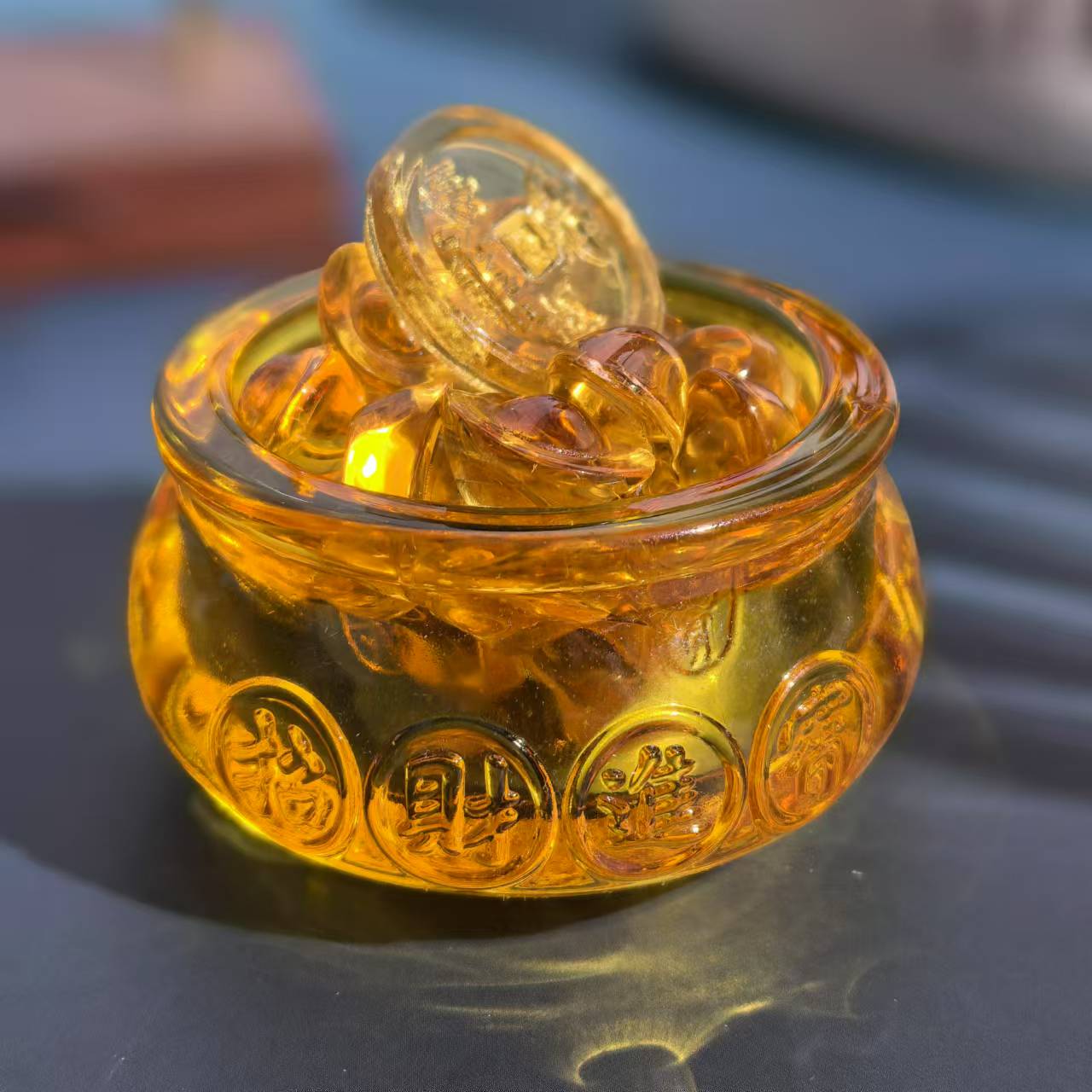 【琪钰】琉璃 聚宝盆 